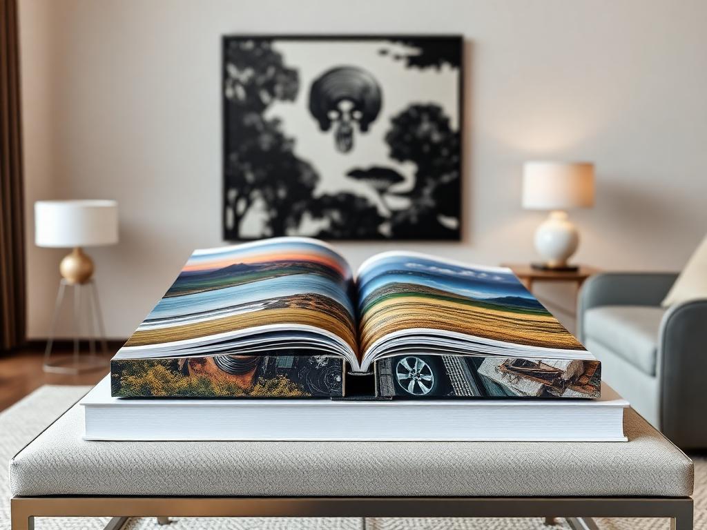 luxury coffee table book with photography and design