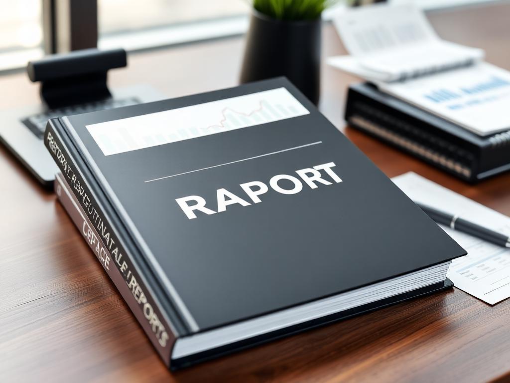professionally printed report in book form
